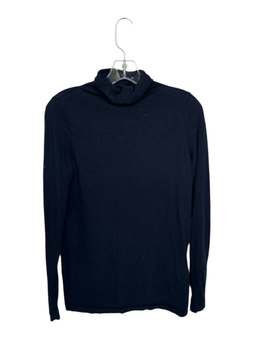 Ann Mashburn Size M Navy Cashmere Turtle Neck Sweater Navy / M