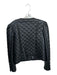 Milly Size 6 Black Polyester Quilted Vegan Leather Accents Silver accent Jacket Black / 6