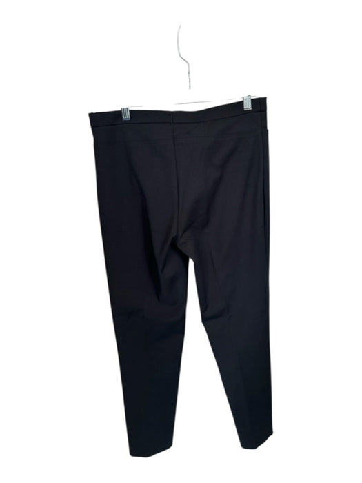 Akris Punto Size Est S Black Nylon Blend Straight Leg Zipper Cropped Pants Black / Est S