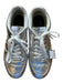 Rag & Bone Shoe Size 39 Metallic Silver Vegan Leather Lace Up Athletic Sneakers Metallic Silver / 39