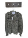 Laurence Bras Size 38 Black & Tan Cotton & Silk Long Sleeve Abstract Blouse Black & Tan / 38