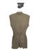 Pistola Size S Khaki Cotton cinch waist Collar Front and Back Pockets Dress Khaki / S