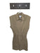 Pistola Size S Khaki Cotton cinch waist Collar Front and Back Pockets Dress Khaki / S