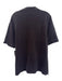 Burberry London Size L Navy Blue Cotton Solid Polo Men's Short Sleeve Navy Blue / L