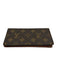 Louis Vuitton AS IS Brown Leather Damier Checkbook Men's Wallet Brown