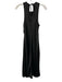 House of Harlow 1960 Size S Black Polyester Sleeveless Tie Neck Midi Dress Black / S