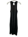 House of Harlow 1960 Size S Black Polyester Sleeveless Tie Neck Midi Dress Black / S