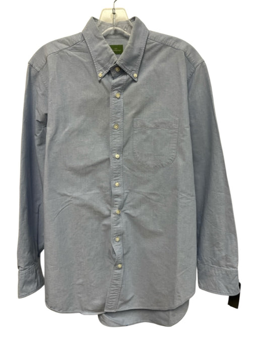 Sid Mashburn Size 16.5 Blue Solid Button Down Men's Long Sleeve Shirt Blue / 16.5