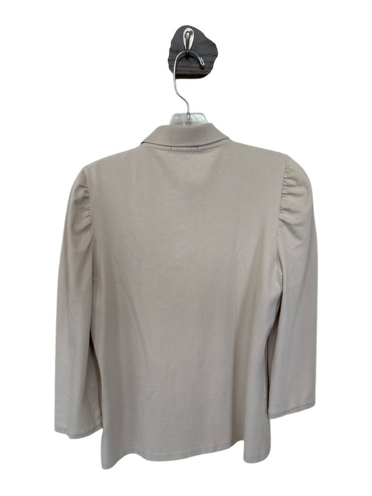 Burberry Brit Size L Tan & black Cotton Blend 3/4 Sleeve Nova Check Detail Top Tan & black / L