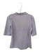 Burberry Brit Size L Lavender & Brown Cotton Blend 3/4 Sleeve Half Button Top Lavender & Brown / L