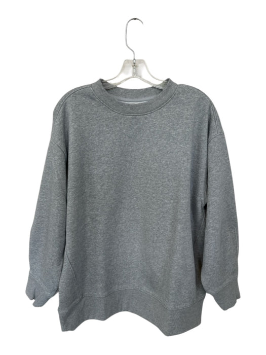 Everlane Size Est L Gray Cotton Long Sleeve Heathered Crew Neck Sweatshirt Gray / Est L