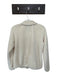 Uni Q Lo Size M Cream Polyester Full Zip Long Sleeve Fuzzy Athletic Jacket Cream / M