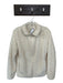 Uni Q Lo Size M Cream Polyester Full Zip Long Sleeve Fuzzy Athletic Jacket Cream / M