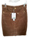 Ganni Size 34 Brown Corduroy High Waist Pencil Skirt Brown / 34