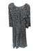 XiRENA Size S gray & green Cotton & Silk Long Balloon Sleeve Botanical Dress gray & green / S