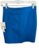 Mother Size 25 Blue Cotton Blend Side Zip Slit Mini Skirt Blue / 25