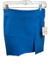 Mother Size 25 Blue Cotton Blend Side Zip Slit Mini Skirt Blue / 25
