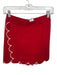 Rachel Antonoff Size S Red & White Cotton Elastic Waist Scallop Detail Skort Red & White / S