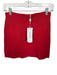 Mon Renn Size S Red Viscose Blend Elastic Waist Knit Mini Skirt Red / S