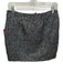 Never a Wallflower Size XS Silver & Black Polyester Metallic Textured Skirt Silver & Black / XS