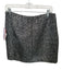 Never a Wallflower Size S Silver & Black Polyester Metallic Textured Skirt Silver & Black / S