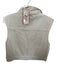 Esqualo Size 8 Cream Cotton Buttons Cap Sleeve Vest Cream / 8