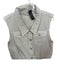 Esqualo Size 8 Cream Cotton Buttons Cap Sleeve Vest Cream / 8