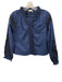 Julia Amory Size S Navy & Black Cotton Long Balloon Sleeve Slit V Neck Short Set Navy & Black / S