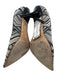 Jimmy Choo Shoe Size 36.5 Black & White Woven Patent Trim Pointed Toe Pumps Black & White / 36.5