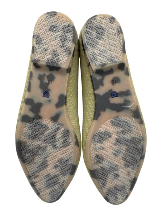 Rothy's Shoe Size 10.5 Matcha Green Synthetic Knit Pointed Toe Slip On Flats Matcha Green / 10.5