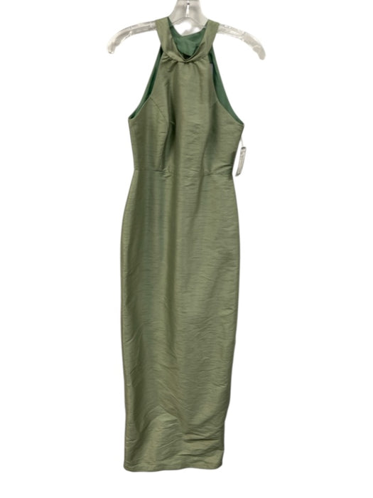 Lula Kate Size 2 Sage green Halter Top Sleeveless Full Length Gown Sage green / 2