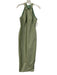 Lula Kate Size 2 Sage green Halter Top Sleeveless Full Length Gown Sage green / 2