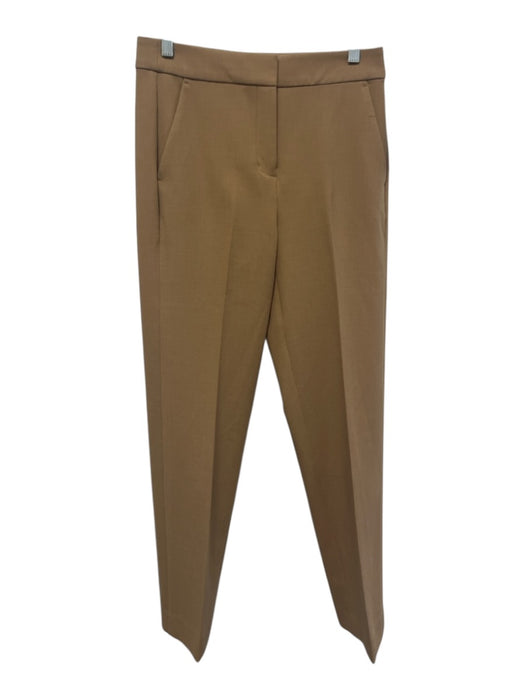 J Crew Size 4T Light Brown Polyester & Viscose High Rise Zip Fly Pleat Pants Light Brown / 4T