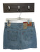 Levis Size 28 Light Wash Cotton Raw Hem Mid Rise Pockets Zip Fly Skirt Light Wash / 28