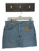 Levis Size 28 Light Wash Cotton Raw Hem Mid Rise Pockets Zip Fly Skirt Light Wash / 28