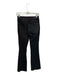 Just USA Size 0 Black Cotton Flare Mid Rise Raw Hem Zip Fly Jeans Black / 0