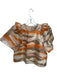 Marie Oliver Size S Orange & Tan Polyester Metallic Short Sleeve Top Orange & Tan / S