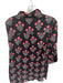 Tuckernuck Size S Black & Pink Cotton Long Sleeve Flowers Collar Dress Black & Pink / S