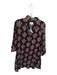 Tuckernuck Size S Black & Pink Cotton Long Sleeve Flowers Collar Dress Black & Pink / S