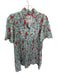 Tuckernuck Size S Blue & Red Cotton Long Sleeve Flowers Ruffle collar Dress Blue & Red / S