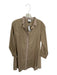 Tuckernuck Size S Khaki Cotton Long Sleeve Pleat Detail Button Down Collar Dress Khaki / S