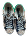 Golden Goose Shoe Size 38 Tan & Green Pony Hair Leather Animal Print Sneakers Tan & Green / 38