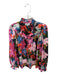 Crosby Size S Multi Polyester Long Sleeve Flowers Ruffle collar Top Multi / S