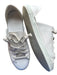 freda salvador Shoe Size 7 White Leather Side Cut Out Lace Up Athletic Sneakers White / 7