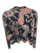 Pilcro Size S Black & Brown Cashmere Mock Neck Animals Long Sleeve Sweater Black & Brown / S