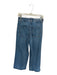 Mango Size 6 Med Light Wash Cotton High Waist Wide Leg Cropped Raw Hem Jeans Med Light Wash / 6