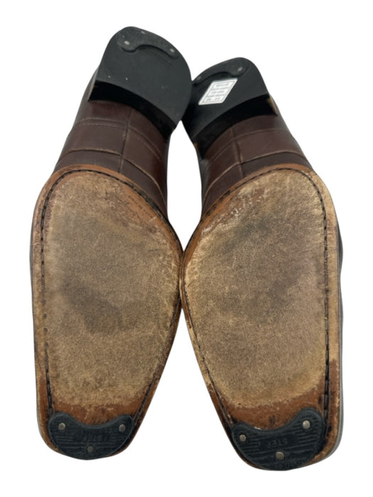 Ferragamo Shoe Size 10 AS IS Brown Leather Solid Dress Loafer Men's Shoes Brown / 10