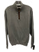 Onward Reserve Size M Gray Cotton Solid Knit Quarter Zip Men's Sweater Gray / M