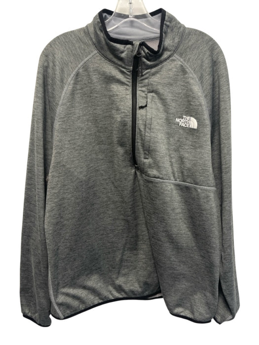 The North Face Size XL Gray Synthetic Heathered Athletic Men's Long Sleeve Shirt Gray / XL