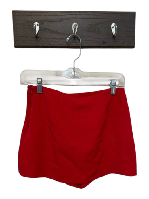 Glassons Size 6 Red Mini Built in Shorts Slit Skirt Red / 6